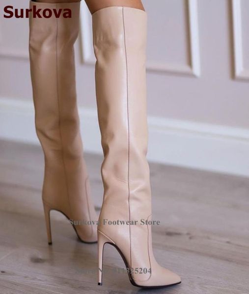 boots surkova matte leather over the knee dress women thin high heel pointed toe thigh nude brown black size46
boots surkova matte leather over the knee dress women thin high heel pointed toe thigh nude brown black size46