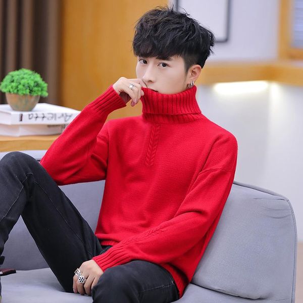 men's sweaters 2021 turtleneck sweater spring and autumn leisure pullover men korean style knitted mens luxury pull homme, White;black
men's sweaters 2021 turtleneck sweater spring and autumn leisure pullover men korean style knitted mens luxury pull homme, White;black