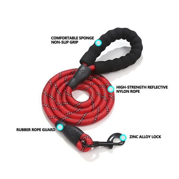 large dog leash medium big collar leashes strong reflective lead rope for labrador husky rottweiler correa de perro collars &
large dog leash medium big collar leashes strong reflective lead rope for labrador husky rottweiler correa de perro collars &