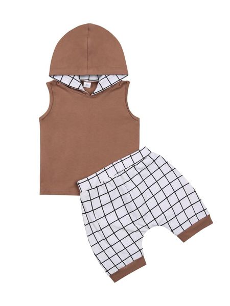 clothing sets imcute baby boy 2pcs clothes set, casual sleeveless solid color hoodie + plaid shorts summer outfits set, White
clothing sets imcute baby boy 2pcs clothes set, casual sleeveless solid color hoodie + plaid shorts summer outfits set, White