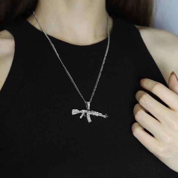 pendant necklaces fashion choker for women 2021 gun crystal rhinestone chain necklace punk chains men jewelry gift, Silver
pendant necklaces fashion choker for women 2021 gun crystal rhinestone chain necklace punk chains men jewelry gift, Silver