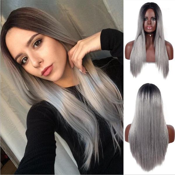 gres ombre gray wigs for women long straight wig natural hair grey middle part synthetic high temperature fiber1, Black
gres ombre gray wigs for women long straight wig natural hair grey middle part synthetic high temperature fiber1, Black
