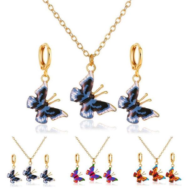 earrings & necklace 1pc fashion butterfly with 1 pair creative charm set alloy jewelry accessories, Silver
earrings & necklace 1pc fashion butterfly with 1 pair creative charm set alloy jewelry accessories, Silver