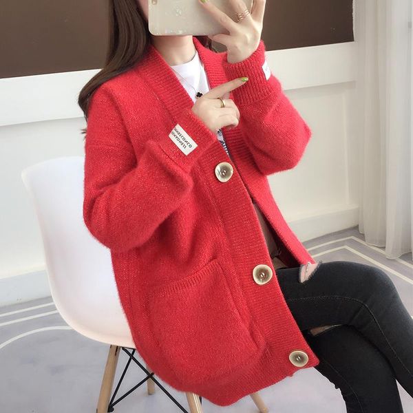 women's knits & tees fashion 5 color big pocket knit sweater women cardigan jumper ladies autumn loose korean long sleeve knitted jacke, White
women's knits & tees fashion 5 color big pocket knit sweater women cardigan jumper ladies autumn loose korean long sleeve knitted jacke, White