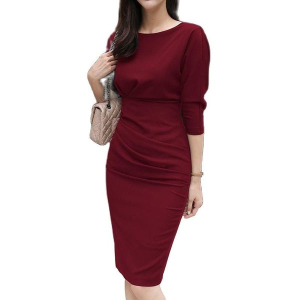 casual dresses 2021 summer fashion temperament professional women's work clothes slim buttock wrap dress 7 minutes sleeve midskirt, Black;gray
casual dresses 2021 summer fashion temperament professional women's work clothes slim buttock wrap dress 7 minutes sleeve midskirt, Black;gray