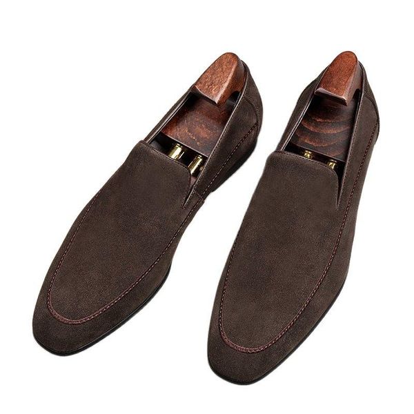 men's shoes, european version set of feet, flat driving made suede, comfortable, breathable, loafers dress shoes, Black
men's shoes, european version set of feet, flat driving made suede, comfortable, breathable, loafers dress shoes, Black