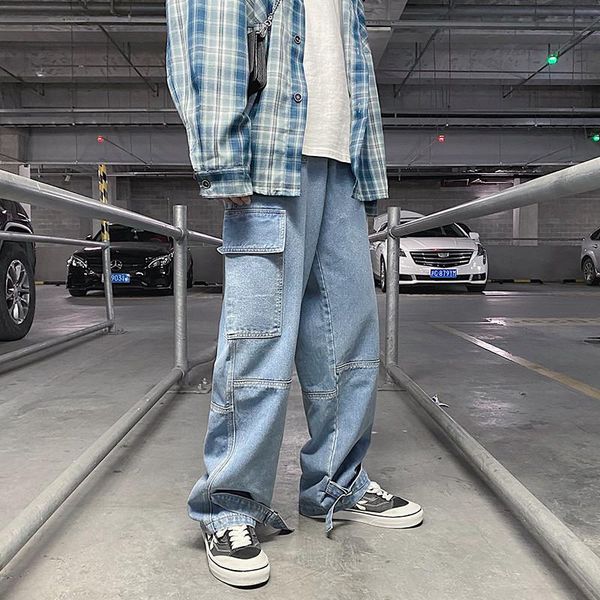 men's jeans loose s-5xl baggy skateboard hip casual hop streetwear pants leg wide pant denim men neutral trousers straight, Blue
men's jeans loose s-5xl baggy skateboard hip casual hop streetwear pants leg wide pant denim men neutral trousers straight, Blue