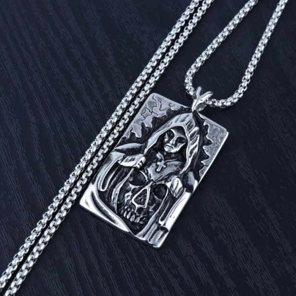 pendant necklaces european and american masked goddess cross necklace cool skull, Silver
pendant necklaces european and american masked goddess cross necklace cool skull, Silver