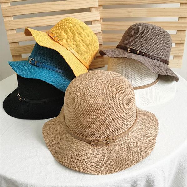 wide brim hats korean fashion linen dome fisherman bucket hat with pu belt decoration sun visor summer beach for women girl basin, Blue;gray
wide brim hats korean fashion linen dome fisherman bucket hat with pu belt decoration sun visor summer beach for women girl basin, Blue;gray
