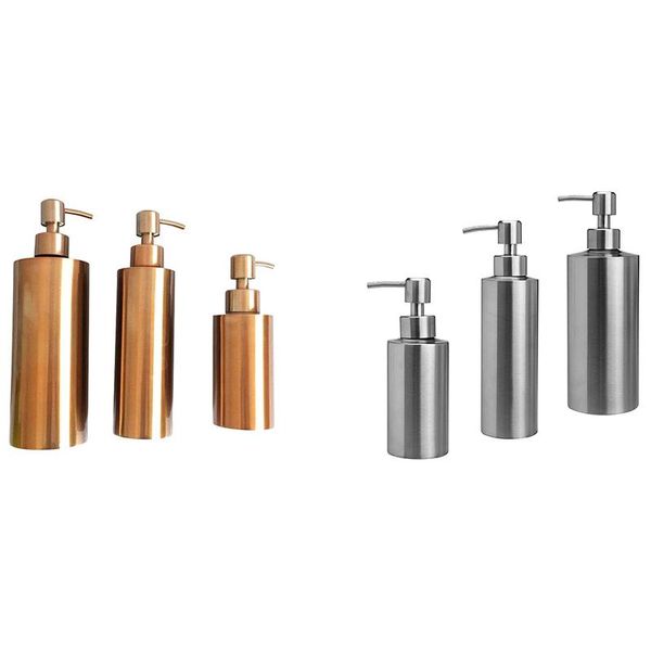 kitchen and bathroom liquid hand bottle soap dispenser 304 stainless steel lotion