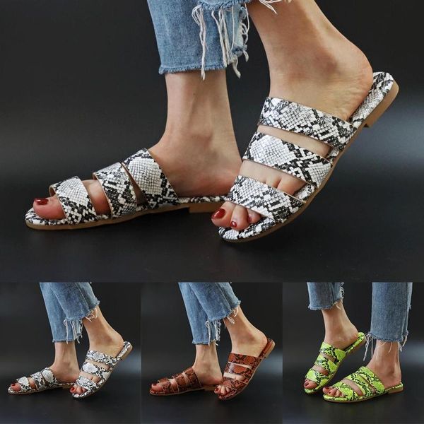 ladies solid color bow breathable non-slip wear-resistant sandals fashion snake print flat heel beach slippers, Black
ladies solid color bow breathable non-slip wear-resistant sandals fashion snake print flat heel beach slippers, Black
