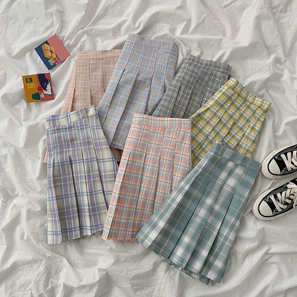 casual dresses college style high waist skirt summer 2021 women's wear korean short saias plaid pleated 1kb9, Black;gray
casual dresses college style high waist skirt summer 2021 women's wear korean short saias plaid pleated 1kb9, Black;gray
