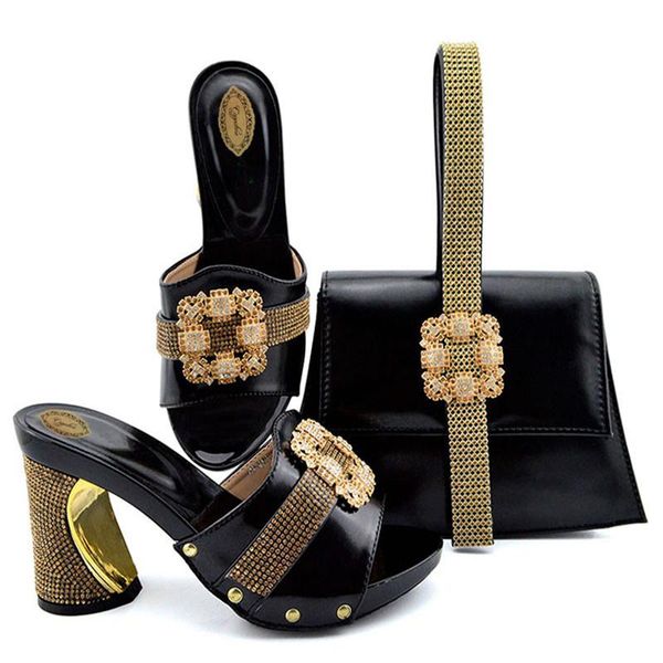 dress shoes arrival elegant fashion pu leather and bag set italian style woman high heels bags for party, Black
dress shoes arrival elegant fashion pu leather and bag set italian style woman high heels bags for party, Black