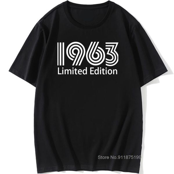 men's t-shirts 1963 limited edition funny graphic t-shirt mens summer style vintage short sleeves normal streetwear t shirts, White;black
men's t-shirts 1963 limited edition funny graphic t-shirt mens summer style vintage short sleeves normal streetwear t shirts, White;black