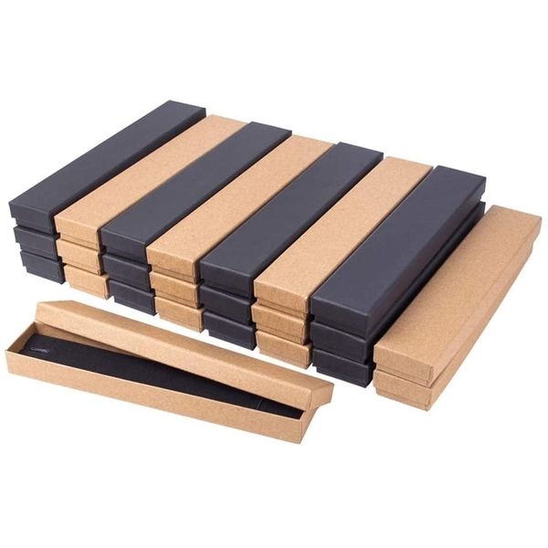 12 pcs 21x4x2cm rectangle cardboard jewelry set box for ring necklace gift boxes jewellery packaging with sponge inside f70 211105, Black
12 pcs 21x4x2cm rectangle cardboard jewelry set box for ring necklace gift boxes jewellery packaging with sponge inside f70 211105, Black