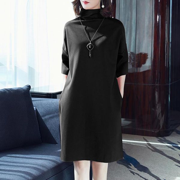 casual dresses half sleeve long dress female 2021 plus size 5xl solid women's spring loose high angle party bevestido zo008, Black;gray
casual dresses half sleeve long dress female 2021 plus size 5xl solid women's spring loose high angle party bevestido zo008, Black;gray