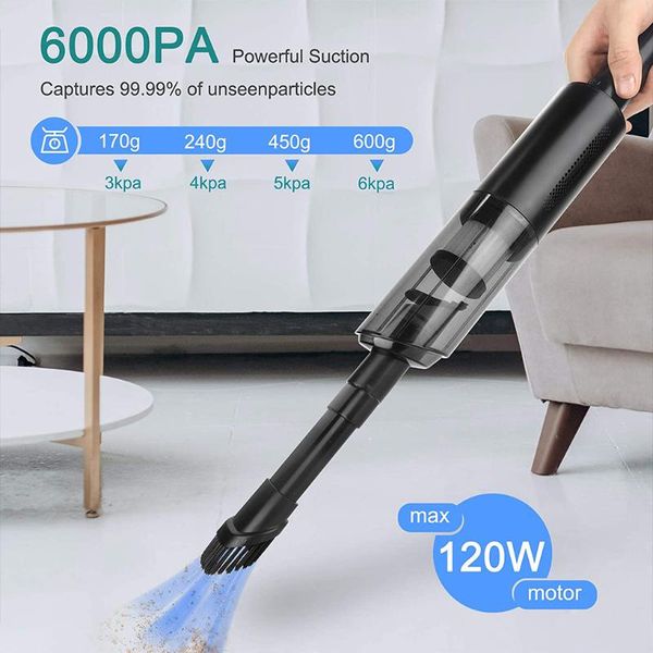 vacuum cleaner wireless car vleaner portable with handheld household dual-use 120w6000pa strong suction mini
vacuum cleaner wireless car vleaner portable with handheld household dual-use 120w6000pa strong suction mini