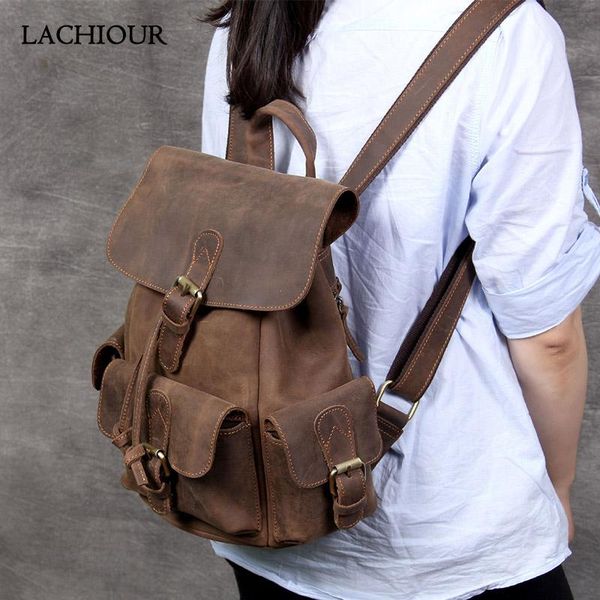 backpack women crazy horse leather vintage natural school bag large travel rucksack men satchel
backpack women crazy horse leather vintage natural school bag large travel rucksack men satchel