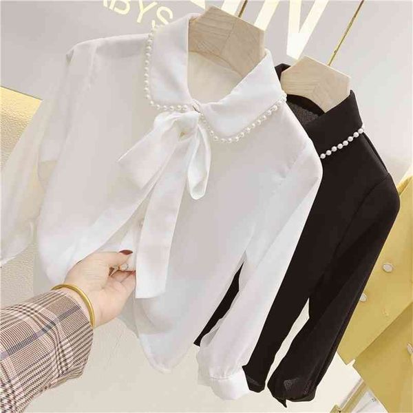 girls fashion chiffon blouse shirt long sleeve autumn spring children outfits solid shirt for kids girl casual clothing3-7y 210715, White;black
girls fashion chiffon blouse shirt long sleeve autumn spring children outfits solid shirt for kids girl casual clothing3-7y 210715, White;black