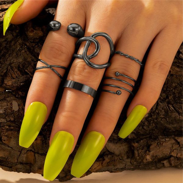 6pcs zwarte lente ring set voor vrouwen punk fashion en tienermeisjes golden finger dames gouden sieraden gezamenlijke, Slivery;golden
6pcs zwarte lente ring set voor vrouwen punk fashion en tienermeisjes golden finger dames gouden sieraden gezamenlijke, Slivery;golden