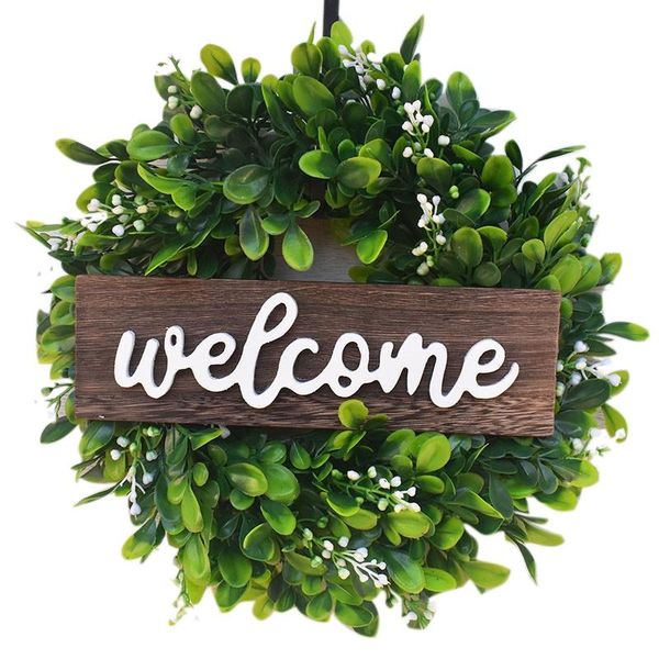 welcome sign with wreath garland door decoration wooden hanging ornament simulation leaf decorative flowers & wreaths
welcome sign with wreath garland door decoration wooden hanging ornament simulation leaf decorative flowers & wreaths