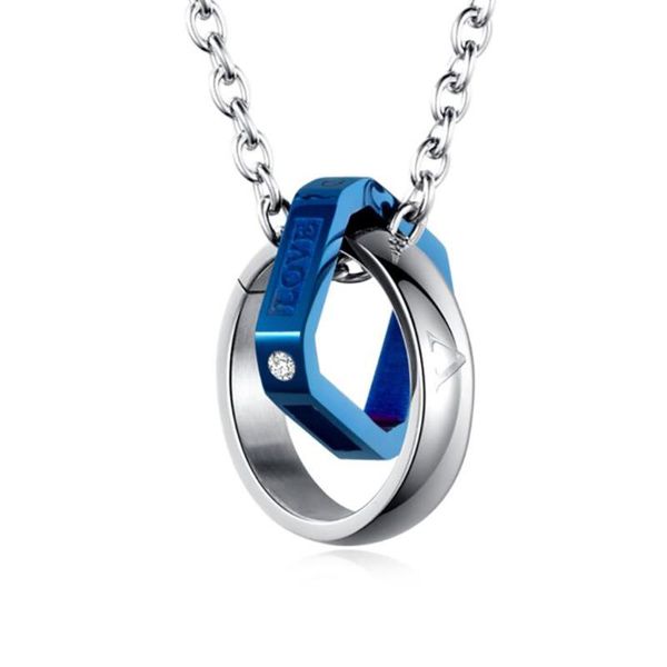 chains stainless steel blue balck love life square crossing lover's pendant necklace jewerly gift for him with chain, Silver
chains stainless steel blue balck love life square crossing lover's pendant necklace jewerly gift for him with chain, Silver