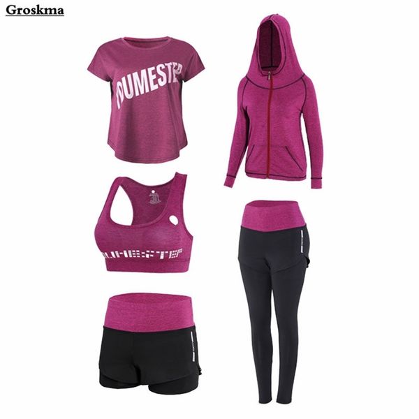 plus size women sports 5pcs set quick dry yoga high waist pants+shorts+t shirt+bra+coats fitness gym clothing outdoor sets 4xl 210802, Gray
plus size women sports 5pcs set quick dry yoga high waist pants+shorts+t shirt+bra+coats fitness gym clothing outdoor sets 4xl 210802, Gray