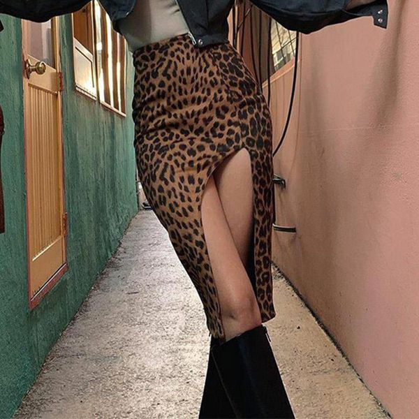 leopard print bodycon irregular women skirts high waist split trend streetwear casual ladies bottoms, Black
leopard print bodycon irregular women skirts high waist split trend streetwear casual ladies bottoms, Black