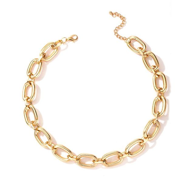 chains punk gold color chain choker necklace bohemain jewelry for women trendy hollow geometric alloy metal sweater party 2021, Silver
chains punk gold color chain choker necklace bohemain jewelry for women trendy hollow geometric alloy metal sweater party 2021, Silver