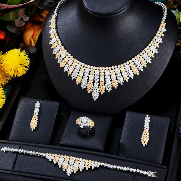 earrings & necklace missvikki 4pcs green cz luxury african jewelry set for women wedding party zircon crystal dubai bridal sets, Silver
earrings & necklace missvikki 4pcs green cz luxury african jewelry set for women wedding party zircon crystal dubai bridal sets, Silver