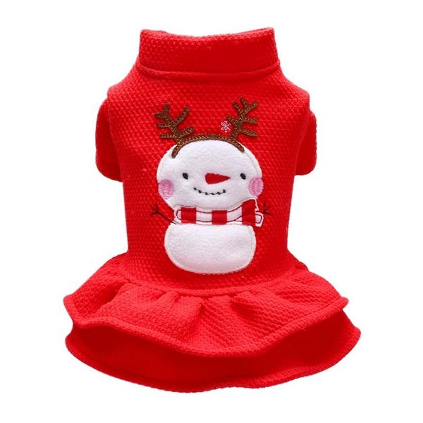 dog apparel pet warm clothes christmas costume princess dress 2-legged cute outfit