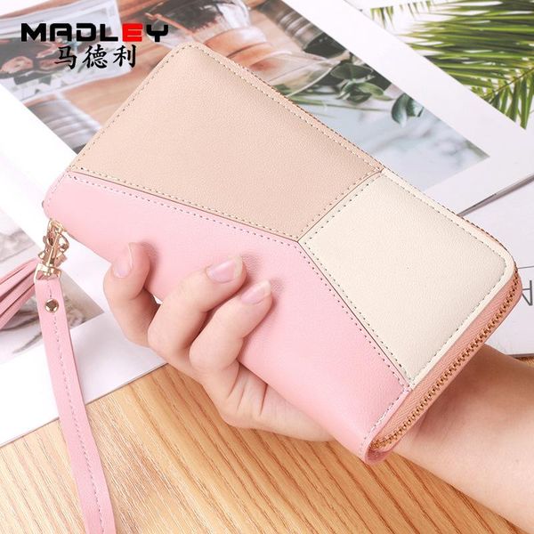 wallets han edition splicing zipper more than 2021 ms long wallet for style change purse card package, Red;black
wallets han edition splicing zipper more than 2021 ms long wallet for style change purse card package, Red;black