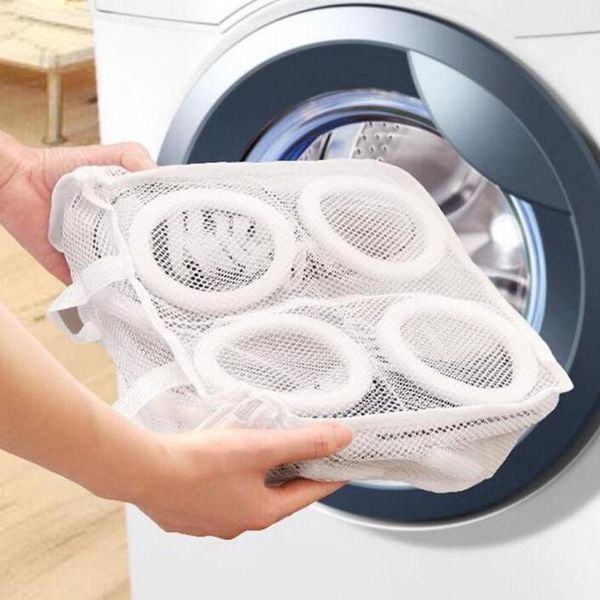 laundry bags fashion mesh shoes hanging wash protect net washing bag home storage organizer
laundry bags fashion mesh shoes hanging wash protect net washing bag home storage organizer