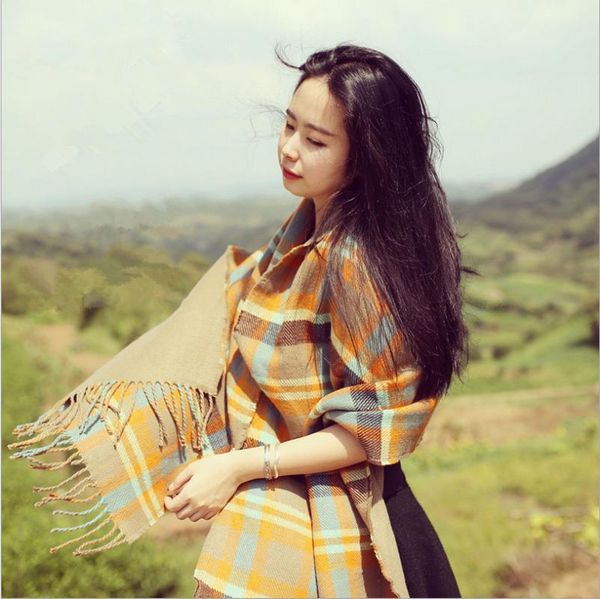 scarves scarf autumn winter european and american style 2021 british cashmere thickening tassel button knitted shawl for women bufanda, Blue;gray
scarves scarf autumn winter european and american style 2021 british cashmere thickening tassel button knitted shawl for women bufanda, Blue;gray