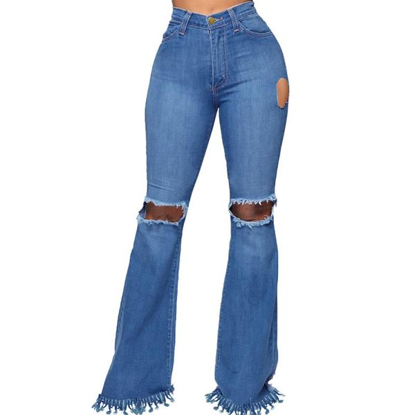 fashion denim flare pants women retro boyfriend ripped jeans wide leg trousers plus size hole bell-bottoms tassel women's, Blue
fashion denim flare pants women retro boyfriend ripped jeans wide leg trousers plus size hole bell-bottoms tassel women's, Blue