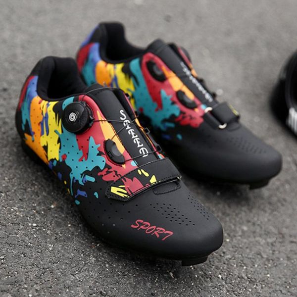 cycling footwear shoes mountain road bike 2/3-bolt quick buckle lace fits spd/ spd-sl riding equipment 40-47, Black
cycling footwear shoes mountain road bike 2/3-bolt quick buckle lace fits spd/ spd-sl riding equipment 40-47, Black