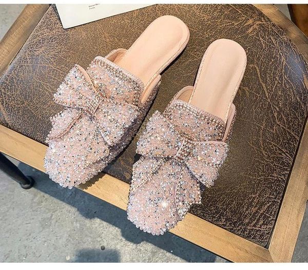 slippers 2021 women mules bling rhinestone butterfly shoes summer ladies sandals flats comfort female fashion, Black
slippers 2021 women mules bling rhinestone butterfly shoes summer ladies sandals flats comfort female fashion, Black