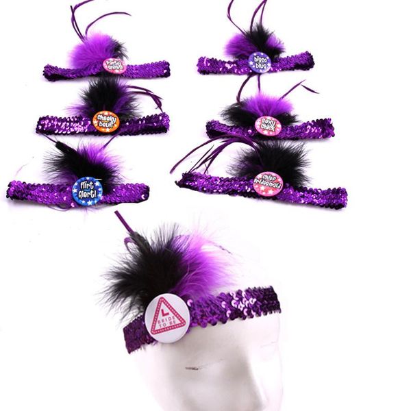 party favor 7pcs purple elastic decoration wedding hairband bachelorette hens night sequin bride to be headband fun event
party favor 7pcs purple elastic decoration wedding hairband bachelorette hens night sequin bride to be headband fun event