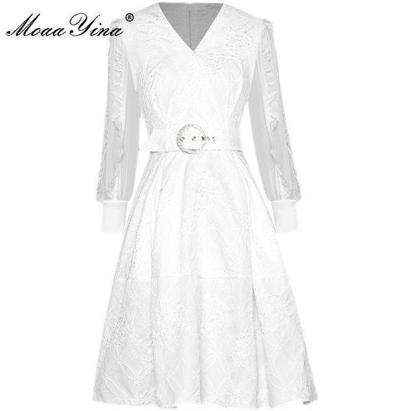 fashion designer summer elegant white/black mini dress women v-neck sashes 3/4 sleeve high waist short jacquard 210524, Black;gray
fashion designer summer elegant white/black mini dress women v-neck sashes 3/4 sleeve high waist short jacquard 210524, Black;gray