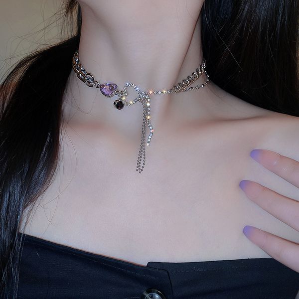 necklace luxury designer chain ins cool wind female hip hop pearl love temperament net red clavicle sweater neck accessories, Silver
necklace luxury designer chain ins cool wind female hip hop pearl love temperament net red clavicle sweater neck accessories, Silver