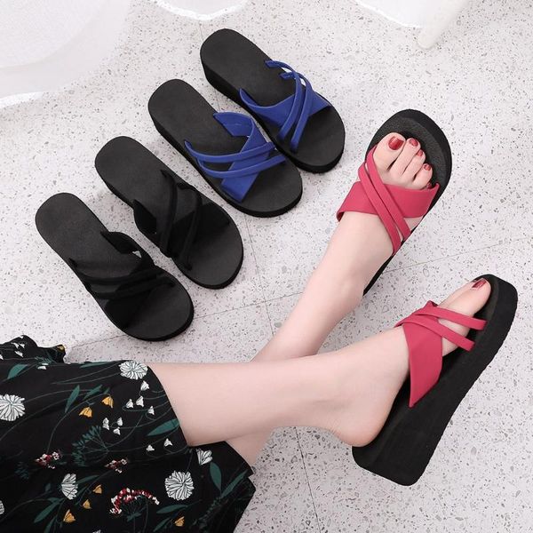 women slippers fashion summer high heel beach flip flops slipper wedge platform shoes sandals 3 color drop 4, Black
women slippers fashion summer high heel beach flip flops slipper wedge platform shoes sandals 3 color drop 4, Black