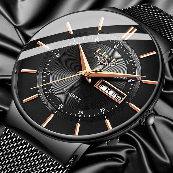wristwatches mens watches lige waterproof ultra thin date clock male steel strap casual quartz watch men sports wrist, Slivery;brown
wristwatches mens watches lige waterproof ultra thin date clock male steel strap casual quartz watch men sports wrist, Slivery;brown