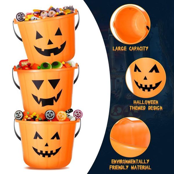 gift wrap 6pcs halloween trick or treat pumpkin bucket candy holder pail party favor basket with handle supplies (orange)
gift wrap 6pcs halloween trick or treat pumpkin bucket candy holder pail party favor basket with handle supplies (orange)