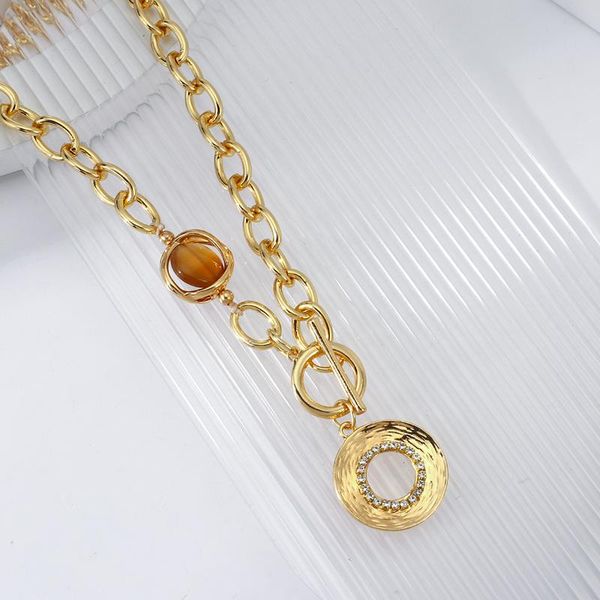 lifefontier minimalist thick chain necklace punk toggle clasp gold color chanis circle pendant necklaces for women jewelry chains, Silver
lifefontier minimalist thick chain necklace punk toggle clasp gold color chanis circle pendant necklaces for women jewelry chains, Silver