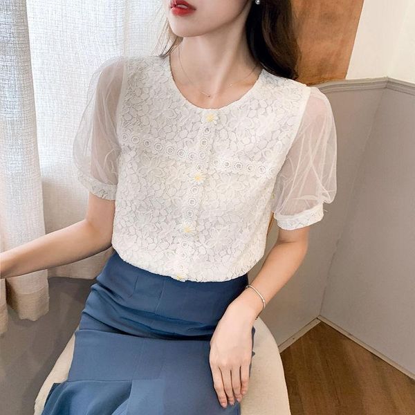 women's blouses & shirts 2021 summer women casual o-neck short sleeve white lace slim fashion elegant office lady clothing
women's blouses & shirts 2021 summer women casual o-neck short sleeve white lace slim fashion elegant office lady clothing