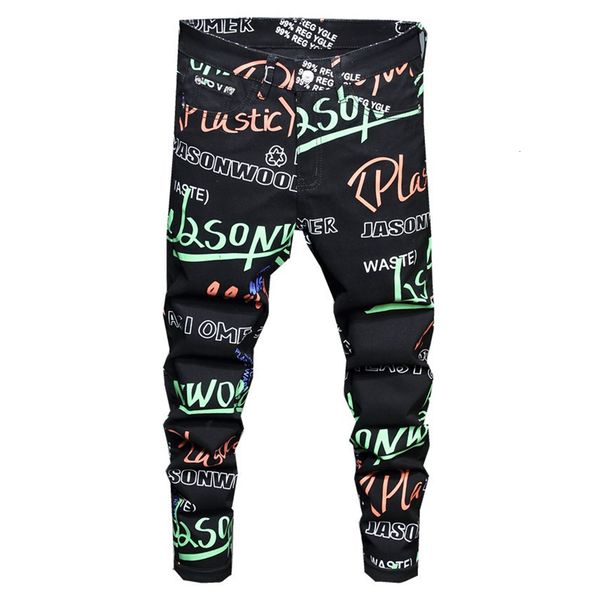 men's jeans print fashion letters 3d printed black stretch denim pants slim skinny trousers 378k, Blue
men's jeans print fashion letters 3d printed black stretch denim pants slim skinny trousers 378k, Blue