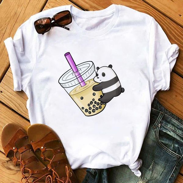 Summer Cute Cartoon And Womens Men Tops Panda Corgi Milk Tea Graphic Fashion Short Sleeve Streetwear Female, White;black
Summer Cute Cartoon And Womens Men Tops Panda Corgi Milk Tea Graphic Fashion Short Sleeve Streetwear Female, White;black
