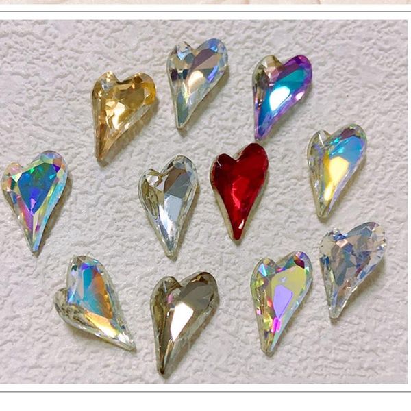 9*14mm nail art glass stones 10pcs ab crooked-peach-heart big rhinestones jewelry charms diy diamond crystal gems accessories & decorations, Silver;gold
9*14mm nail art glass stones 10pcs ab crooked-peach-heart big rhinestones jewelry charms diy diamond crystal gems accessories & decorations, Silver;gold