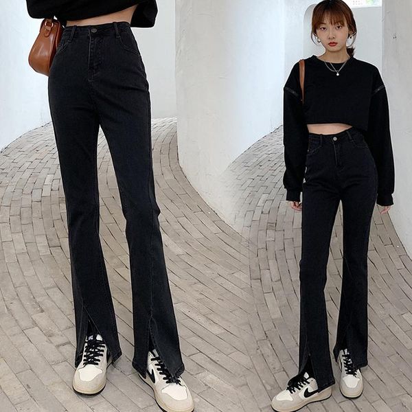 women loose tight-fitting flared jeans mom slim high-waist denim fringed ankle pants streetwear women's retro black, Blue
women loose tight-fitting flared jeans mom slim high-waist denim fringed ankle pants streetwear women's retro black, Blue