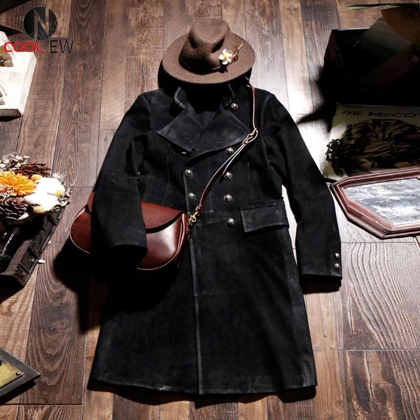 men's leather & faux cdlj1 cidu read description asian size super quality excellent cow winter jacket classic cowhide suede pea coat, Black
men's leather & faux cdlj1 cidu read description asian size super quality excellent cow winter jacket classic cowhide suede pea coat, Black